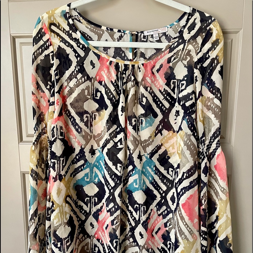 Blu pepper blouse